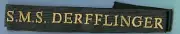German WW1 Navy Cap Talley SMS DERFFLINGER Battle Cruiser copy