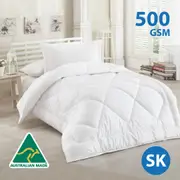 Super King Size Australian Made Woolcomfort 500GSM Merino Wool Quilt