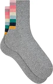 PS Paul Smith Women's Judith Swirl Socks, Grey, One Size, Grey, One Size