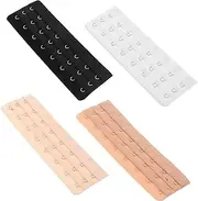 [BESPORTBLE] Sturdy Bra Strap Extender Stainless Steel Hook Extension for Women Bra Accessories White Beige Golden