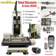 Steel CNC 3040 5axis 2.2KW Metal Router Engraving Cutting Machine New Version