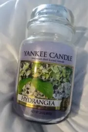 Yankee Candle Hydrangea Gold Label JAR Candle 22 Oz Discontinued Rare Retired