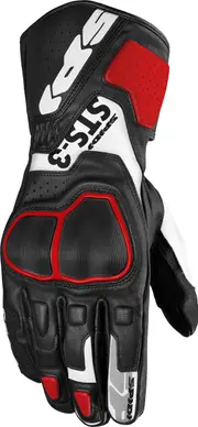 Spidi STS-3, gloves , color: Black/White/Red , size: M