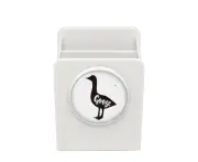 Goose Black And White Animal Desk Pencil Holder Cup Pen Organizer