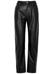Nanushka Vinni Faux Leather Trousers - Black - M (UK 12 / M) M (UK 12 / M)