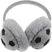 [WRITWAA] Football Design Boys Earmuffs Warmer Comfortable Touching School Commute Thermal Performance