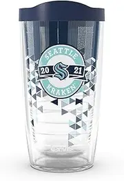 Tervis NHL Seattle Kraken - Shatter Made in USA Double Walled Insulated Tumbler Travel Cup Keeps Drinks Cold & Hot, 16oz, Classic