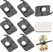 6 x Arrow Rest for Recurve Bow, Plastic Archery Arrow Support for Composite Bows, Black Recurve Bow Arrow Support with Adhesive Back, Hunting Shooting Target Accessories for Left Hand