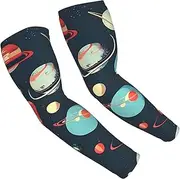 [FSCEV] Outer Space Planet Sun Protection Arm Sleeves Outdoor Essentials Cooling Compression Golf Hiking Cycling