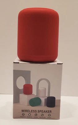 Wireless speaker Bluetooth usb cable. Red, MicroSD slot, Aux Input, FM Radio.NIB