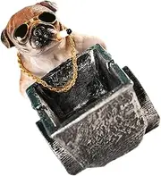 Yardenfun Fashionable Dog Ashtray Cartoon Design Ashtray for Office and Home Ash Container