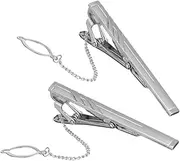 [ANDRESLAD] Stylish Business Tie Clip Set Unique Men's Clasp Clips for Formal Events