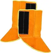NUOBESTY 1 Pair Welding Boot Protective Covers Fireproof Leg Covers for Welders Durable Non Skid Design for Factory Use Lightweight and Breathable Welder Supplies Easy to Wear and Remove