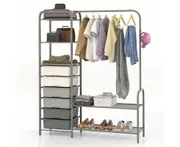 Freestanding Closet Organizer Heavy Duty Garment Rack Clothing Rack