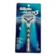 Vintage 1998 Gillette MACH3 Razor Metal Handle NOS Sealed w/ 1 Cartridge Prop