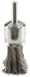 Union KE-06 4716312 - Twist Knot End Brush 20mm Rd/Sk Db High Carbon Steel