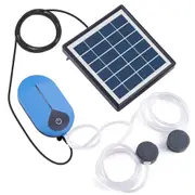 Auto Day and Night Solar Powered Oxygenator Air Pump USB Oxygenator Aerator Fish Pond Pool