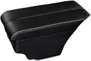 EXEGPLPVK Fit for Toyota Fit for Avanza Armrest Box Retrofit Parts Center Console Special Storage Space Car Elbow Rest with USB Cup(A-Black White line)
