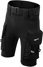 Perfeclan Diving Shorts Wetsuits Pants Thicken Swimwear with Pockets Men Submersible Pants Wetsuit Shorts for Water Sports Men Kayaking