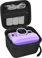 ANKHOH Case for Dylanto/for Anchioo/for Yehtta/for TOZDTO/for GKTZ Kids Camera Instant Print, 1080P Kid Cameras Storage Organizer Gifts Bag for Printing Paper and Toy Accessories,Black-Only Box
