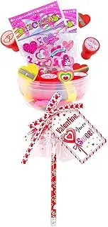 Valentine's Day Stationery Set Valentine's Day Stationery with Card | 24 Packs Valentine's Day Party Gift Stationery Packs,Creative Stationery Set in Shape