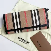 在飛比找樂天市場購物網優惠-美國百分百【全新真品】Burberry 皮夾 長夾 錢包 皮