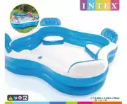 Intex Wading Pool Family Swim Centre Kids Swimming Pool 229 x 229 x 66cm