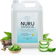 Nuru Massage Gel 5000ml | Formulated with Natural Seaweed, Green Tea, Liquorice Extract, Vitamin B5, & Organic Aloe Vera | Water-based | Paraben & Glycerine Free