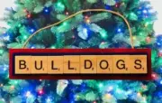 Fresno State University Bulldogs Spike Christmas Ornament Scrabble