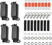 EZONEDEAL 50A MIDI FUSE KIT 4 ANS Holder 7 x 50 AMP Fuses to suit Redarc BCDC Dual Battery, Midi Fuse Holder for Screw-On Midi Fuse or Strip Fuse Car Fuse Holder