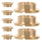 8 Pcs Quartz Clock Nut Replacement Wall Mechanism Hands Black Pointer Face
