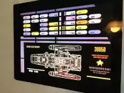StAr TrEk DS9 runabout prop HOLODECK lcars transparent print EXCELLENT Yes!
