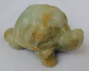 Burmese Jadeite Jade Turtle Carving Genuine Crystals Reiki 3.4 oz or 98 grams