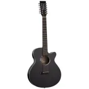 Tanglewood TWBBSFCE12 Blackbird SuperFolk 12-String Cutaway Guitar Smokestack Bl