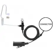 2-Wire Headset Braided Fiber Cloth Noise Canceling Mic for Harris (See List)