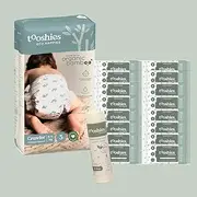 Tooshies Eco Nappies Size 3 Crawler 6-11kg, 88 Count + Tooshies Aloe Vera & Chamomile Eco Wipes, Pack of 1120 (16x70 packs) + Tooshies Biodegradable Nappy Bags 40pk, Green