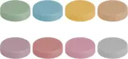 8PCS Mason Jar Lids - Colored Plastic Mason Jar Lids Regular Mouth, Leak Proof C