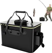 Fishing Bucket, Large Capacity Bait Bucket, Angling Bait Storage Case, Large Capacity Live Fish Container Waterproof for Camping Hiking