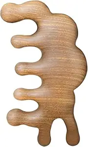 Healvian Anti-static Massage Comb Wooden Hair Comb for Scalp Promote Blood Circulation Portable Scalp Massager
