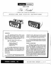 Harman Kardon D-200 Amplifier Owners Instruction Manual