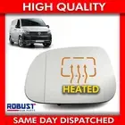 WING MIRROR GLASS HEATED LEFT PASSENGER SIDE FOR VW AMAROK TRANSPORTER T5.1 T6