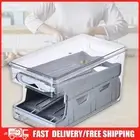 Egg Storage Box Rolling Slide Container Double-layer Food Fridge Drawer (Grey)