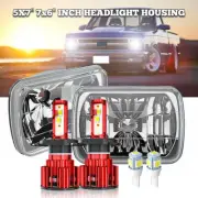 For Chevy Express Cargo Van 1500 2500 3500 Pair 7x6 5x7 LED Headlights Hi/Lo DOT (for: Peugeot)