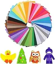 40pcs Felt Fabric Non-Woven, BetterJonny 40 Colors Soft Felt Fabric Sheet 20 * 30cm Felt Squares Sheets for Craft Work DIY Patchwork Sewing, About 1mm Thick…
