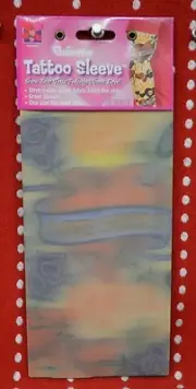 Valentine TATTOO Sleeves Slip On ONE Size Men Costume BITE Me LOVE Sucks HEART