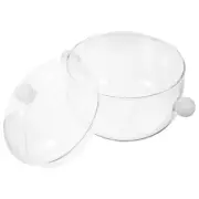 Home Glass Saucepan Soup Mug Milk Small Casserole Dish with Lid