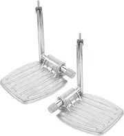1Pair Wheelchair Footrest Replacement Pads Ergonomic Design Thickened Support Bar for Stability for Elderly Disabled Athletes Lightweight Durable Accessories