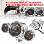 1x Motorcycle Universal Odometer Speedometer Tachometer Gauge Instrument Cluster