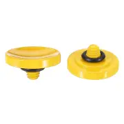 Soft Shutter Release Button Copper Camera Shutter Button Concave, Yellow 2pcs