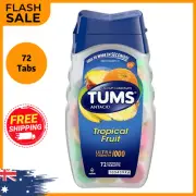 TUMS Ultra Strength 1000 Chewable Tablets Assorted Tropical Fruit - 72 ct